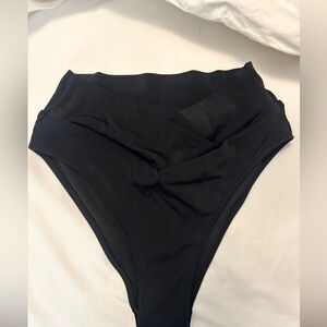 PINK Victoria's Secret Black Crossover Bikini Bottom